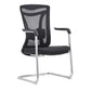 Chaise contemporaine en maille à dossier haut avec support lombaire réglable