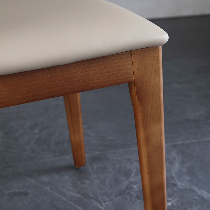 Sedie posteriori a stile contemporaneo sedie laterali senza braccia con gambe in legno per cucina