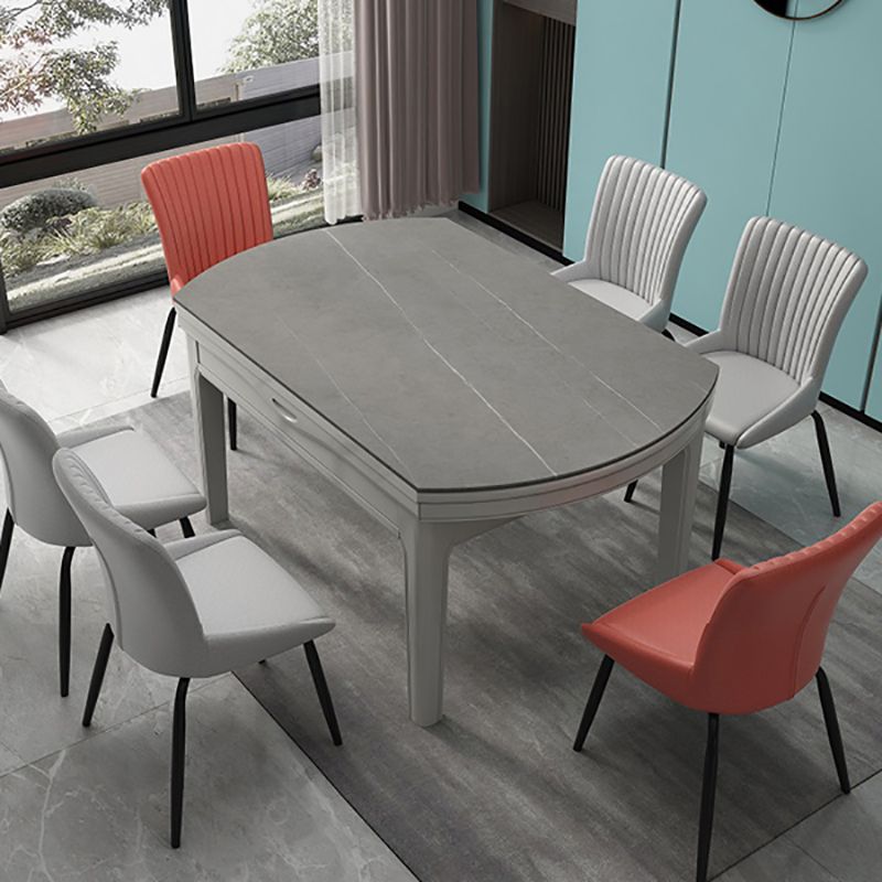 Modern Round Pedestal Dining Table Matte Finish Solid Wood Extendable Dining Table Clearhalo 'Dining Tables & Seating' 'Dining Tables' 'dining_table' 'furn' 'furn_dining_table' 'Furniture' 'furniture_dining_table' 'Kitchen & Dining Furniture' 'kitchen' 'kitchen_dining_table' 1200x1200_849cbf27-c9a3-4116-b1b5-690591850590