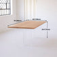 Pine Wood Dining Table Rectangle Dining Table with Sled Base Clearhalo 'Dining Tables & Seating' 'Dining Tables' 'dining_table' 'furn' 'furn_dining_table' 'Furniture' 'furniture_dining_table' 'Kitchen & Dining Furniture' 1200x1200_849e47a5-b37e-4f30-b931-0f8fce54904f
