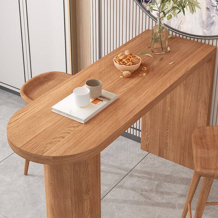 1/3/4/5 pezzi tavolo in legno massiccio e set di sgabelli fini moderni set da bar moderno