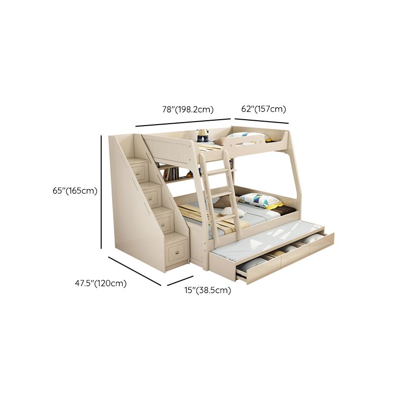Solid Color Wood Bunk Bed Modern No Distressing Mattress Included Bunk Bed Clearhalo 'Bedroom Furniture' 'Beds' 'furn' 'furn_beds' 'Furniture' 1200x1200_84a144cc-962f-458d-8eb3-7e3d206e5235