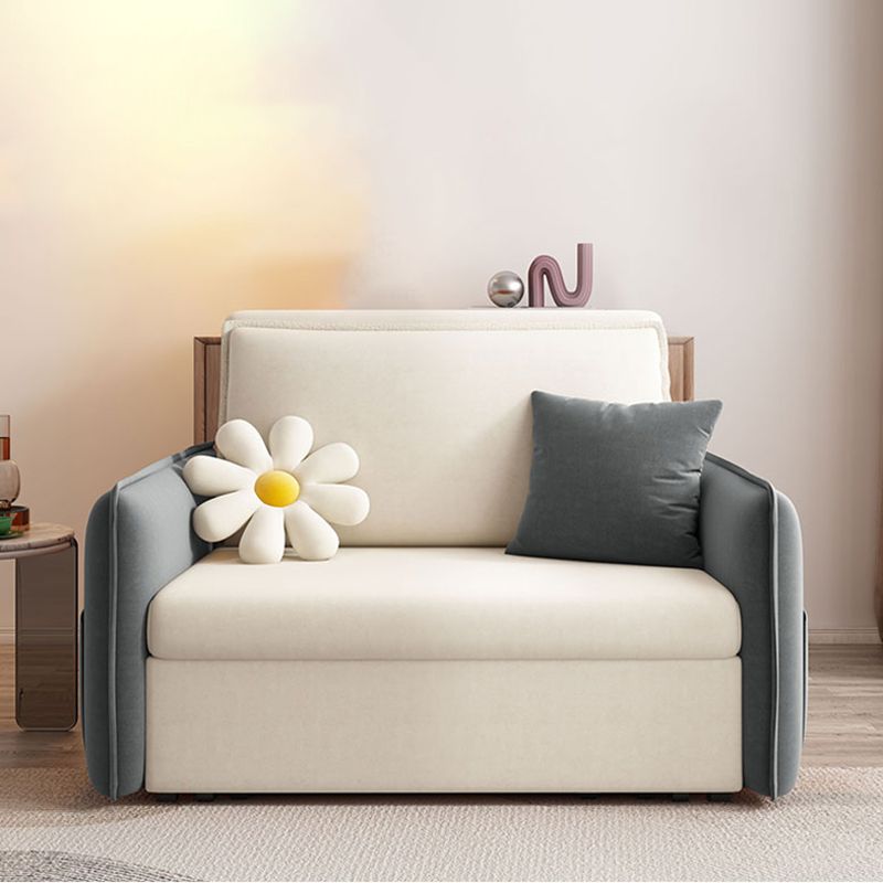 Glam Styled 35.43" H Sleeper Sofa Upholstered Square Arms Sofa Bed Clearhalo 'furn' 'furn_futons' 'Furniture' 'Futons & Daybeds' 'Futons' 'Living Room Furniture' 1200x1200_84a1fbf4-63fd-4df0-ba7e-3ca6e1ecf5a3
