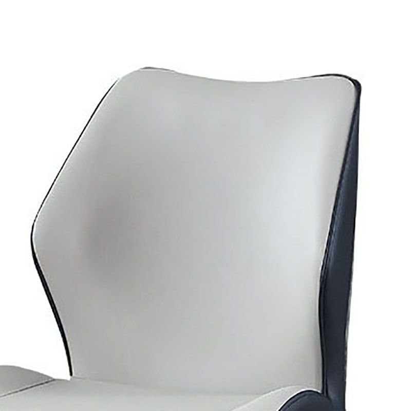 Contemporary Restaurant Wingback Side Chair Leather Dining Chair