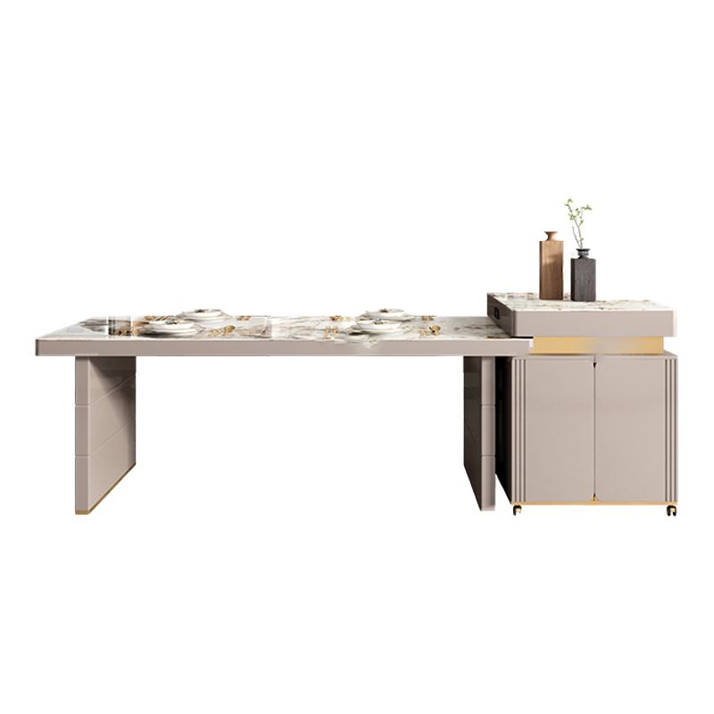Modern Style 1/3/4/5/7/9 Pieces Dinette Set Sintered Stone Dining Table Clearhalo 'Dining Room Sets' 'Dining Tables & Seating' 'dining_room_set' 'furn' 'furn_dining_room_set' 'Furniture' 'furniture_dining_room_set' 'Kitchen & Dining Furniture' 1200x1200_84a36af7-cf0d-420d-a9a3-a22d2e2fe0ed