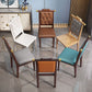 Wood Tufted Dining Chair Modern Style Open Back Armless Chair
