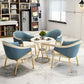 Round Table Dinette Table Traditional Luxury Dinner Room Furniture with Metal Base Clearhalo ' dining_table' 'Dining Tables & Seating' 'Dining Tables' 'furn' 'furn_dining_table' 'Furniture' 'furniture_dining_table' 'Kitchen & Dining Furniture' 'kitchen&dining_furn' 'kitchen' 'kitchen_dining_table' 1200x1200_84a4ed41-b4c5-4f0b-a8ed-afdc1c18a8db