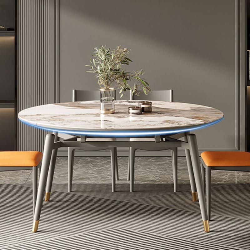 4-foot Solid Wood Table Round Traditional Luxury Extendable Dining Table Clearhalo 'Dining Tables & Seating' 'Dining Tables' 'dining_table' 'furn' 'furn_dining_table' 'Furniture' 'Kitchen & Dining Furniture' 1200x1200_84a50a55-717a-4f0c-95df-4302749c390d