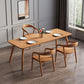 Modern 1/4/5/7 Pieces Dining Set Rectangle Pine Wood Dining Table for Dining Room Kitchen Clearhalo 'Dining Room Sets' 'Dining Tables & Seating' 'dining_room_set' 'furn' 'furn_dining_room_set' 'Furniture' 'Kitchen & Dining Furniture' 1200x1200_84a7d312-85f8-4714-bb4d-e4ab84271072
