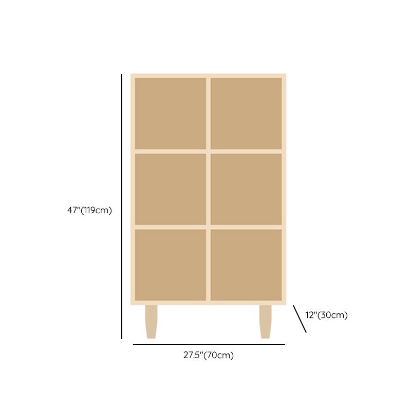 Natural Standard Bookshelf Wooden Contemporary Bookcase with Shelves Clearhalo 'Bookcases' 'furn' 'furn_bookcases' 'Furniture' 'Office Furniture' 1200x1200_84a908ec-f38e-42d9-b06c-a41349c08070