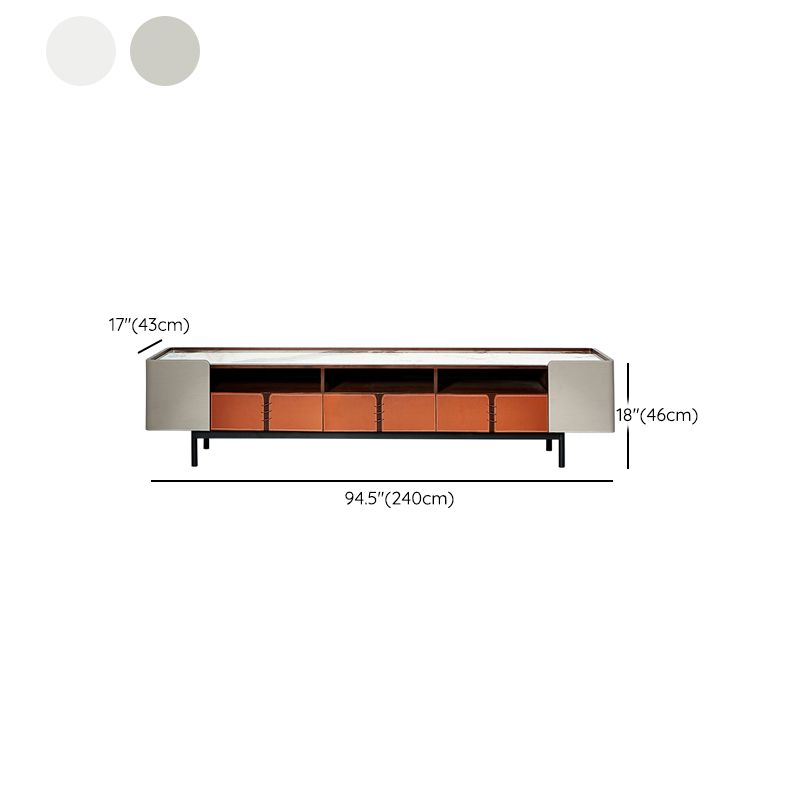 Open Storage TV Media Console Contemporary Media Console with 2/3 Drawers Clearhalo 'furn' 'furn_tv_stands_entertainment_centers' 'Furniture' 'Living Room Furniture' 'TV Stands & Entertainment Centers' 'TV Stands & Media Storage Furniture' 'tv_stands_entertainment_centers' 1200x1200_84a9793b-52de-47fe-b9f4-ca11d783a791