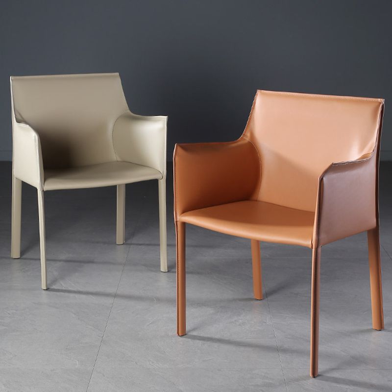 Silla de comedor contemporánea de la silla de cuero del hogar de cuero del hogar
