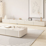 Contemporary Media Console TV Stand Stone TV Stand with 5 Drawers