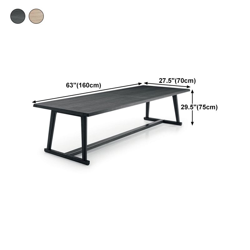 Pine Wood Top Dining Table Traditional Luxury Table with Trestle Base Clearhalo 'Dining Tables & Seating' 'Dining Tables' 'dining_table' 'furn' 'furn_dining_table' 'Furniture' 'furniture_dining_table' 'Kitchen & Dining Furniture' 'kitchen' 'kitchen_dining_table' 1200x1200_84ab53a7-ad1a-4138-b4fd-ee682a5b5a8b