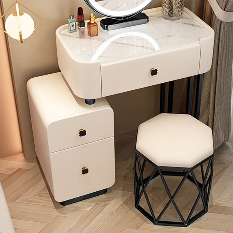Moderne make -up ijdelheid bureau met 3 laden in massief houtframe