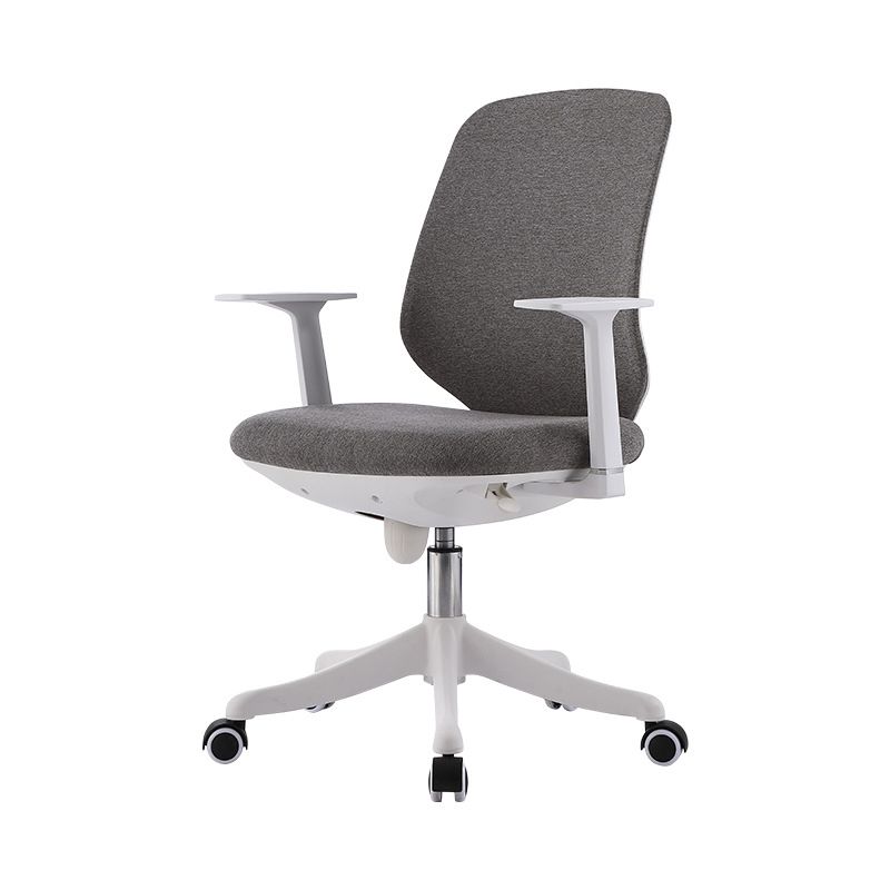 Contemporary Mid-Back Office Chair Gray Conference Fabric Swivel Chair Clearhalo 'furn' 'furn_office_chair' 'Furniture' 'Office Chairs' 'Office Furniture' 'office_chair' 1200x1200_84ac5042-df74-4c9b-9e07-33624728cf36