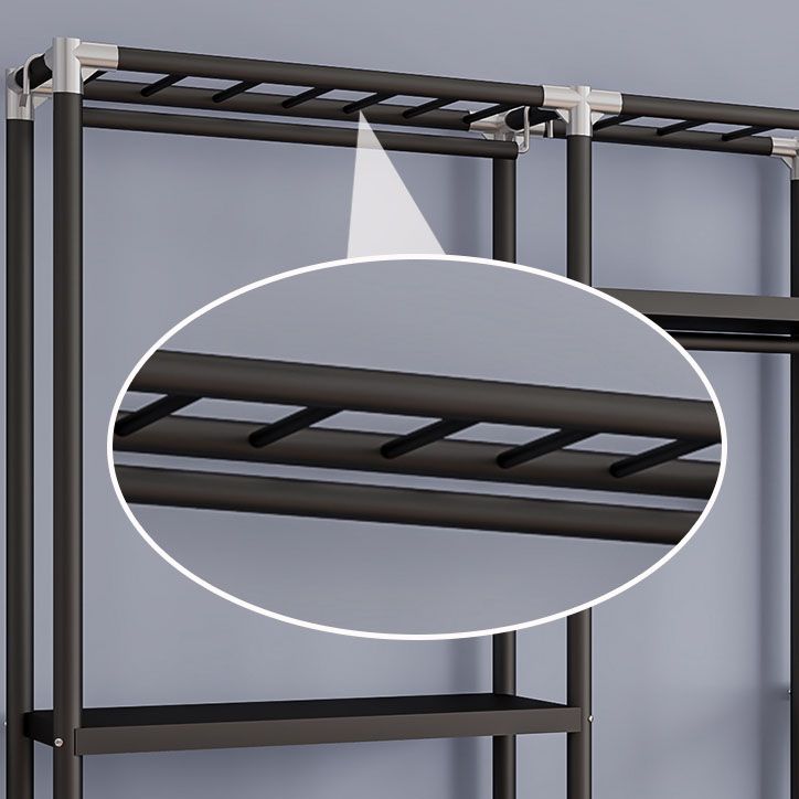 Contemporary Style Wardrobe 1 Door Steel Wardrobe Closet for Home