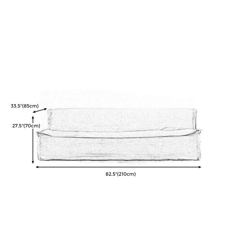 Linen Armless Sofa Tight Back 33"W Modern Sofa for Living Room Clearhalo 'furn' 'furn_sofas' 'Furniture' 'furniture_sofas' 'kitchen' 'kitchen_sofas' 'Living Room Furniture' 'Sofa' 'sofas' 1200x1200_84b27c99-3de0-4f27-ad93-d697164e71a8