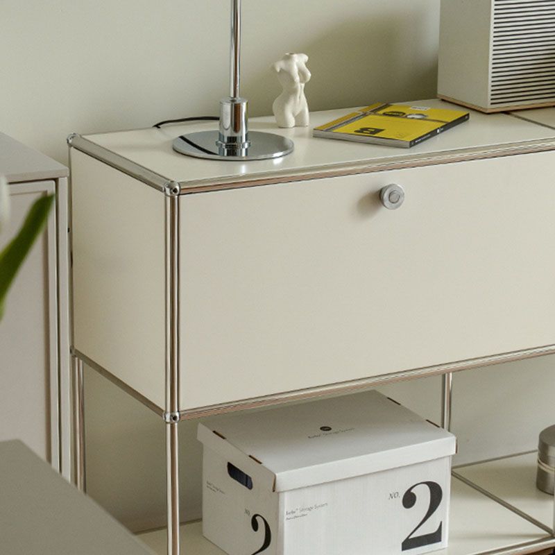 Moderno server da pranzo in metallo server con porte per soggiorno