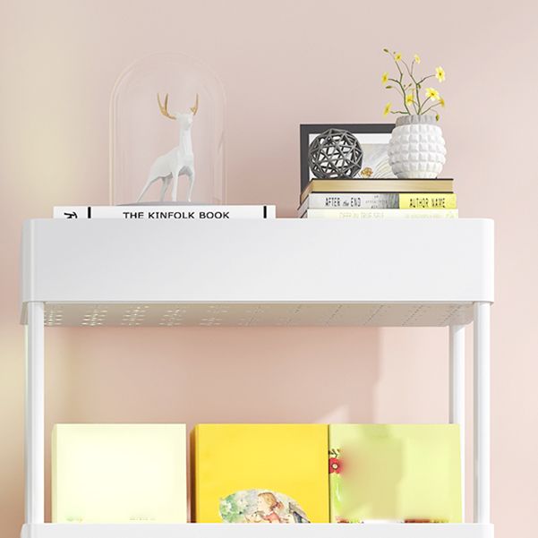 Modern Style Bookshelf Open Back Vertical Bookcase with Caster Wheels Clearhalo 'Bookcases' 'furn' 'furn_bookcases' 'Furniture' 'Office Furniture' 1200x1200_84b65505-4552-43ed-87fa-74de1ea1c6e0
