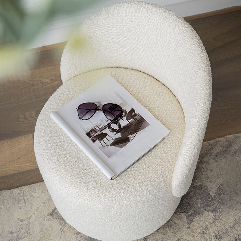 Scandinavian Solid Color Armless Chair Tight Back Accent Chair