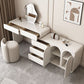 Lighted Mirror Wood White Modern Vanity Dressing Table with Drawers Clearhalo 'Bedroom Furniture' 'furn' 'furn_makeup_vanities' 'Furniture' 'Makeup Vanities' 'makeup_vanities' 1200x1200_84b6d079-d369-4f8e-b6c0-66dd761d2d0f