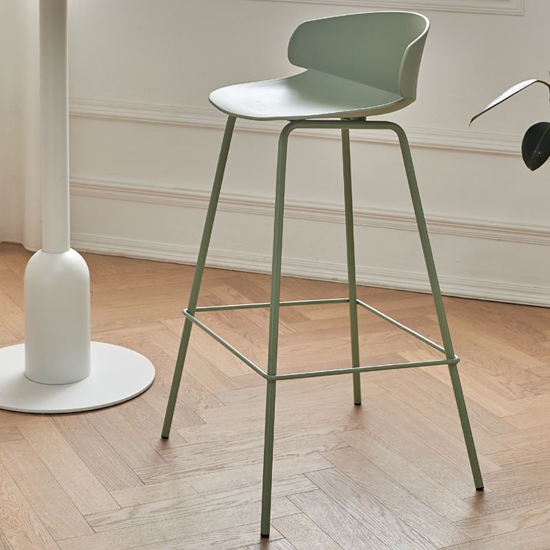 Scandinavian Matte Finish Metal Bar Stool Milk Tea Shop Footrest Stool Clearhalo 'Bar Furniture' 'Bar Stools' 'bar_stools' 'furn' 'furn_bar_stools' 'Furniture' 'furniture_bar_stools' 'Kitchen & Dining Furniture' 1200x1200_84b79a9c-5be5-4060-8038-0747fc790e52