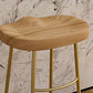 Glam Wood Counter Bar Stool Backless Saddle Seat Bar Stool with Iron Base Clearhalo 'Bar Furniture' 'Bar Stools' 'bar_stools' 'furn' 'furn_bar_stools' 'furniture_bar_stools' 'Kitchen & Dining Furniture' 'kitchen&dining_furn' 'kitchen' 'kitchen_furn' Furniture' 1200x1200_84ba2a96-8c31-4fd5-9c5a-a22cddd4542e