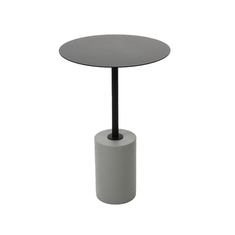 TABELLA ROUND ENTERNO CONTEMPOURANTE 23.62 "Tallo di snack laterale di piede.