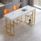 Modern 1/3 Pieces Bar Table Set Rectangle Stone Counter Table with Stools for Dining Room Clearhalo 'Bar Furniture' 'furn' 'furn_home_bar_bar_sets' 'Furniture' 'Home Bars & Bar Sets' 'home_bar_bar_sets' 'Kitchen & Dining Furniture' 1200x1200_84bdea1f-4012-4e9a-bb15-c7b220a3db8f