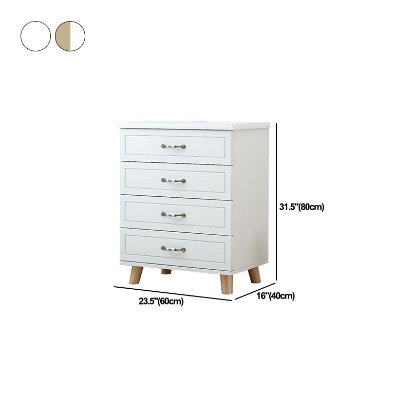 16 "D White / Green Rangement Coffre Artificial Wood Storage Chéteur Chéteur avec tiroirs