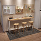 Pine Wood Bar Dining Table Modern Rectangle Bar Table with Trestle for Dining Room Clearhalo 'Bar Furniture' 'Bar Tables' 'bar_tables' 'furn' 'furn_bar_tables' 'Furniture' 'furniture_bar_tables' 'Kitchen & Dining Furniture' 1200x1200_84c134ae-f9ae-448a-808c-1f0290e0a321