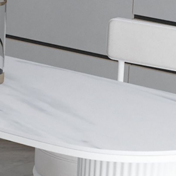 Stone Bar Esstisch Glam Style Bar Tisch mit doppelter Sockel für Esszimmer Küche