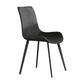 Modern Home Leather Side Chair Solid Back Dining Chair with Metal Legs Clearhalo ' kitchen&dining_furn' 'Dining Chairs' 'Dining Tables & Seating' 'dining_chair' 'furn' 'furn_dining_chair' 'Furniture' 'furniture_dining_chair' 'Kitchen & Dining Furniture' 'kitchen' 1200x1200_84c22cdd-8e10-46ed-87e5-4582cf573979