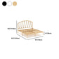Metalen glamour open frame bed 45 "lang standaardbed met hoofdeinde