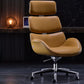 Armless Modern Office Chair Leather Tilt Mechanism No Distressing Ergonomic Desk Chair