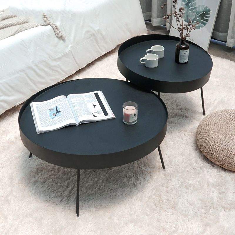 Geometric Metal Coffee Table Modern 4 Legs 15.7''/23.6''/31.5'' Cocktail Table Clearhalo 'Coffee & Accent Tables' 'Coffee Tables' 'coffee_tables' 'furn' 'furn_coffee_tables' 'Furniture' 'furniture_coffee_tables' 'Living Room Furniture' 1200x1200_84c4f751-96e1-42cd-bdf9-e20056b93d93