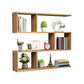 Modern Artificial Wood Bookcase, Geometric Bookshelf for Any Room