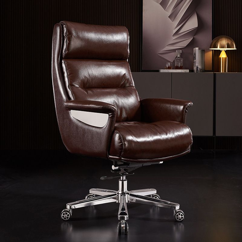 High Back Managers Chair Contemporary Swivel Executive Chair Clearhalo 'furn' 'furn_office_chair' 'Furniture' 'Office Chairs' 'Office Furniture' 'office_chair' 1200x1200_84c7428f-8448-4e0f-a7a0-d1b4017b319d