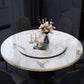 Marble Dining Table Contemporary Style Single Pedestal Base Table for Dining Room Clearhalo ' dining_table' 'Dining Tables & Seating' 'Dining Tables' 'furn' 'furn_dining_table' 'Furniture' 'furniture_dining_table' 'Kitchen & Dining Furniture' 'kitchen&dining_furn' 'kitchen' 'kitchen_dining_table' 1200x1200_84c8a066-09a3-457c-bcb5-30822e416c74