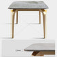 4 Legs Kitchen Dining Table Modern Luxury Style Rectangle Stone Dinette Table Clearhalo ' dining_table' 'Dining Tables & Seating' 'Dining Tables' 'furn' 'furn_dining_table' 'Furniture' 'furniture_dining_table' 'Kitchen & Dining Furniture' 'kitchen&dining_furn' 'kitchen' 'kitchen_dining_table' 1200x1200_84c8c4f4-66a8-4786-97a6-c20a66c8fc57