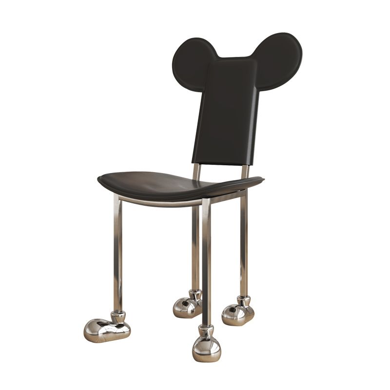 Roestvrijstalen frame dineren zijkant stoel binnengunde zijstoel