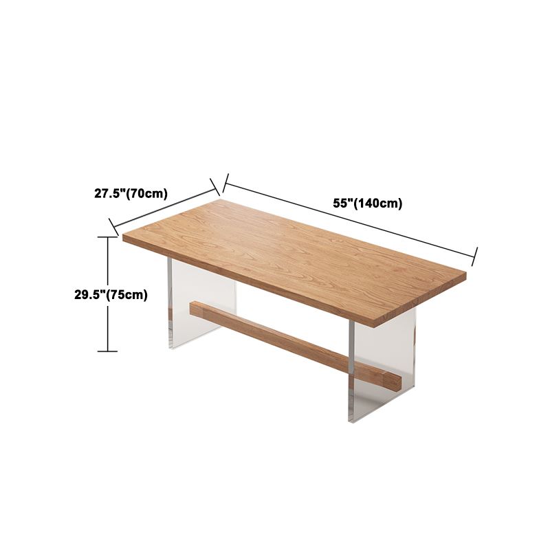 Modern Solid Wood Dining Set 1/2/5/7 Pieces Dining Table with Wood Chairs Clearhalo 'Dining Room Sets' 'Dining Tables & Seating' 'dining_room_set' 'furn' 'furn_dining_room_set' 'Furniture' 'Kitchen & Dining Furniture' 1200x1200_84ccd83e-6d47-4871-bebc-938067b14fc9
