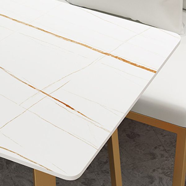 Traditional Luxury Dining Table White Sintered Stone Table with Metal Base Clearhalo ' dining_table' 'Dining Tables & Seating' 'Dining Tables' 'furn' 'furn_dining_table' 'Furniture' 'furniture_dining_table' 'Kitchen & Dining Furniture' 'kitchen&dining_furn' 'kitchen' 'kitchen_dining_table' 1200x1200_84cee09e-fd50-435e-b19d-c523bf0c03d0