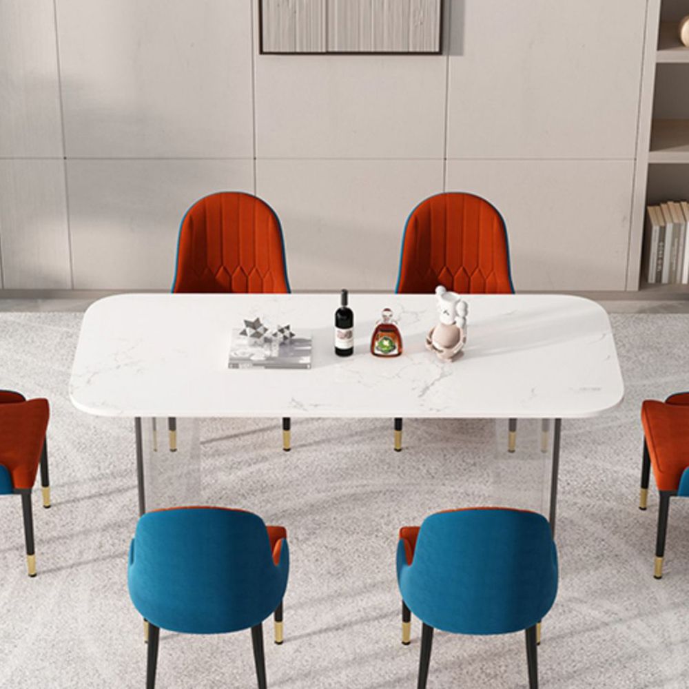 1/2/5/7 Pieces Modern Dining Set with Rectangle Table and Red Chairs Dinette Set Clearhalo 'Dining Room Sets' 'Dining Tables & Seating' 'dining_room_set' 'furn' 'furn_dining_room_set' 'Furniture' 'furniture_dining_room_set' 'Kitchen & Dining Furniture' 'kitchen&dining_furn' 'kitchen' 1200x1200_84d04fcb-a55f-4117-9b97-f6af6ca73e25