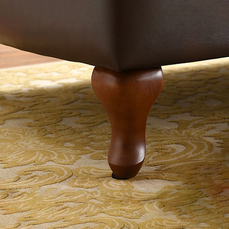 Traditional Chaise Lounge Leather Chaise Lounge Sofa with Arm