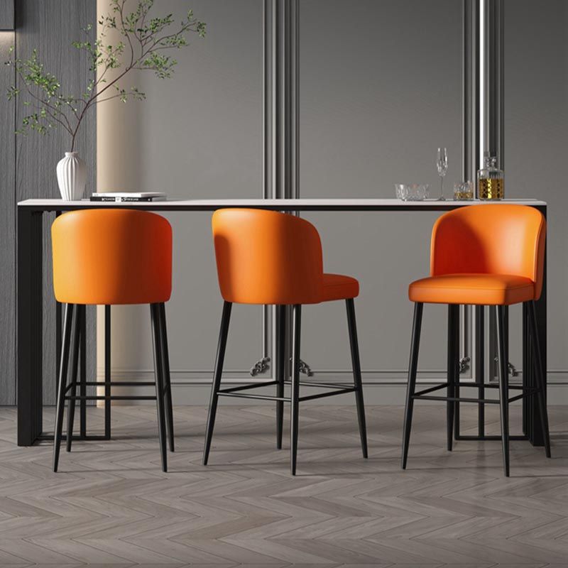 Industrial Style Stone Top Bar Table Steel Pedestal Bistro Table Clearhalo 'Bar Furniture' 'Bar Tables' 'bar_tables' 'furn' 'furn_bar_tables' 'Furniture' 'Kitchen & Dining Furniture' 1200x1200_84d219e2-bbed-4a3d-b54e-c97dcdd60422