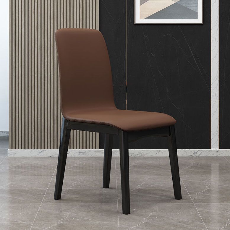 Contemporary Parsons Chair Upholstered Furniture in Matte Finish for Home Clearhalo 'Dining Chairs' 'Dining Tables & Seating' 'dining_chair' 'furn' 'furn_dining_chair' 'Furniture' 'Kitchen & Dining Furniture' 1200x1200_84d2216d-a99d-4209-aacf-472f558f28ac