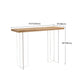 Modern Rectangle Bistro Bar Table Solid Wood Bar Table with Acrylic Clearhalo 'Bar Furniture' 'Bar Tables' 'bar_tables' 'furn' 'furn_bar_tables' 'Furniture' 'Kitchen & Dining Furniture' 1200x1200_84d38771-cbc9-4054-9835-a73d7b8c67a1