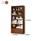 Modern Style Bookshelf Closed Back Engineered Wood Urban Bookcase for Home